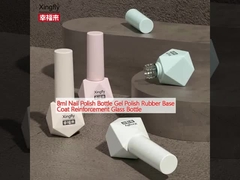 8ml Tırnak cilası şişe Gel Polish Rubber Base Coat Reinforcement Glass Flask