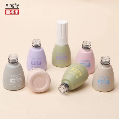 İyi fiyat Açık 12ml Lüks Boş Gel Cam Tırnak Polici Şişe Özel Logo Kare Tırnak Polici Şişe çevrimiçi