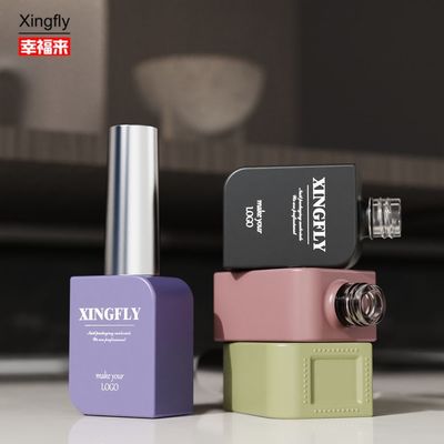 İyi fiyat Klasik 10ml kare benzersiz boş cam tırnak cilası şişeleri gel cilası konteyner çevrimiçi