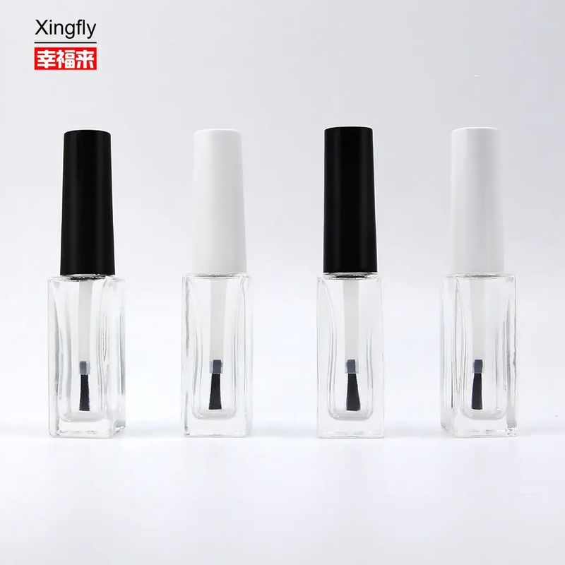 Cam Yakası 6ml Boş Gel Polonca Şişeler vida Kapak Şeffaf renk