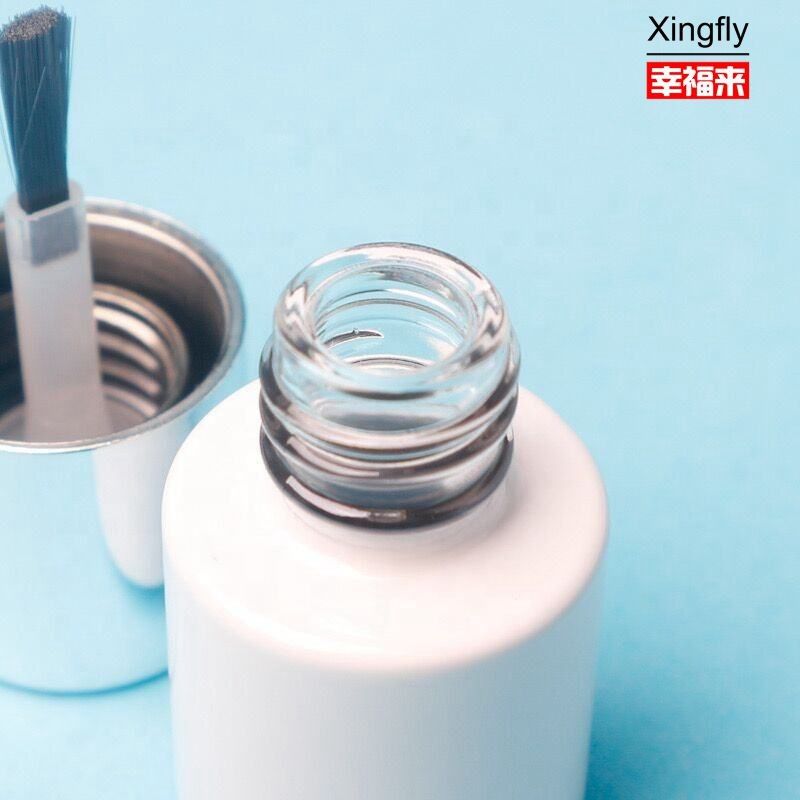 5 ml tırnak cilası şişeleri Özel Boş Yuvarlak Cam Gel Renkli Gel cilası