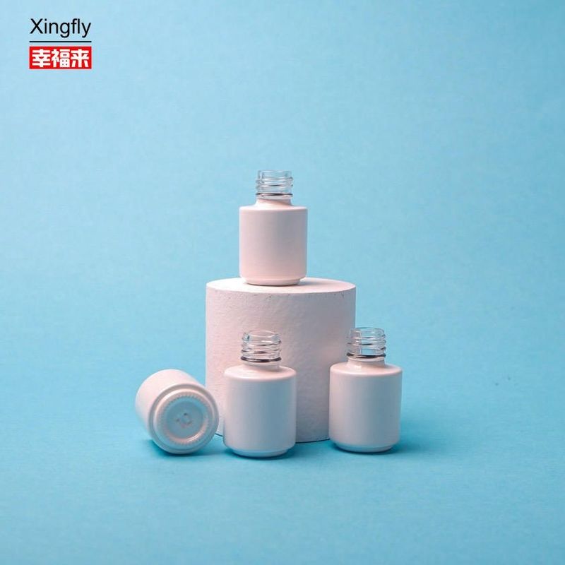 5 ml tırnak cilası şişeleri Özel Boş Yuvarlak Cam Gel Renkli Gel cilası