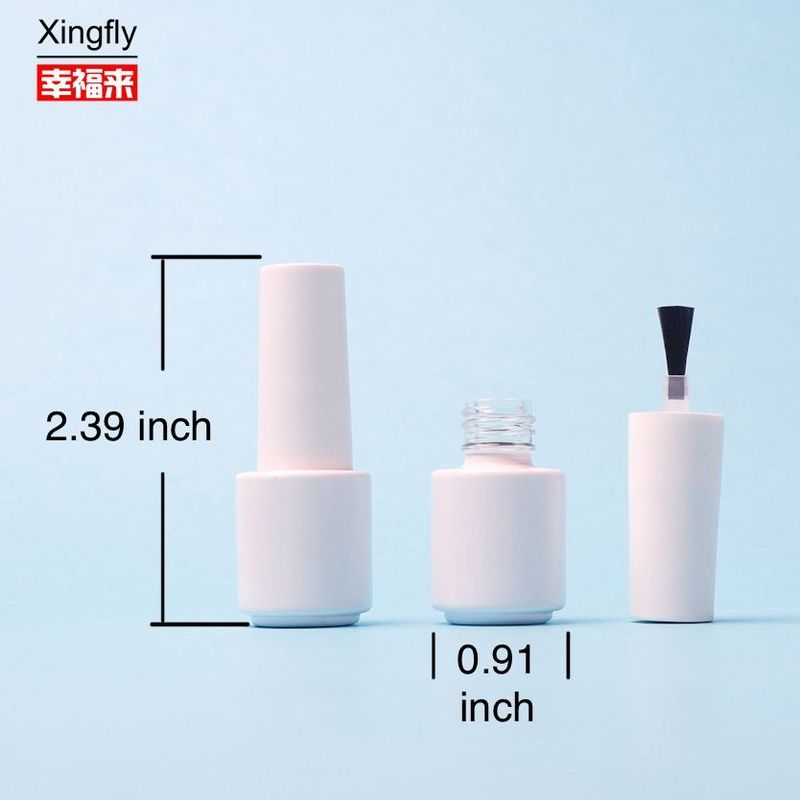 5 ml tırnak cilası şişeleri Özel Boş Yuvarlak Cam Gel Renkli Gel cilası