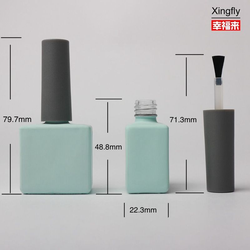 Yumuşak Boş Tırnak Lakı Cam Şişe 14ml Özel Renk Özel Etiket UV Gel Lak Şişe