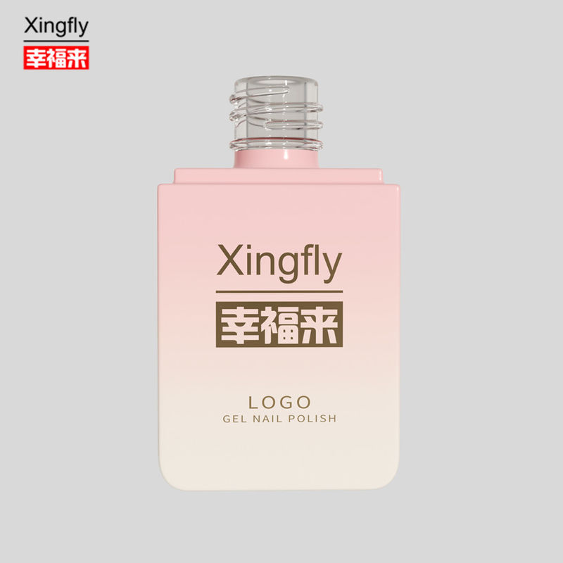 Gel lak kare şişe 13ml UV gel boş kare tırnak lak şişe fırça kapağı ile