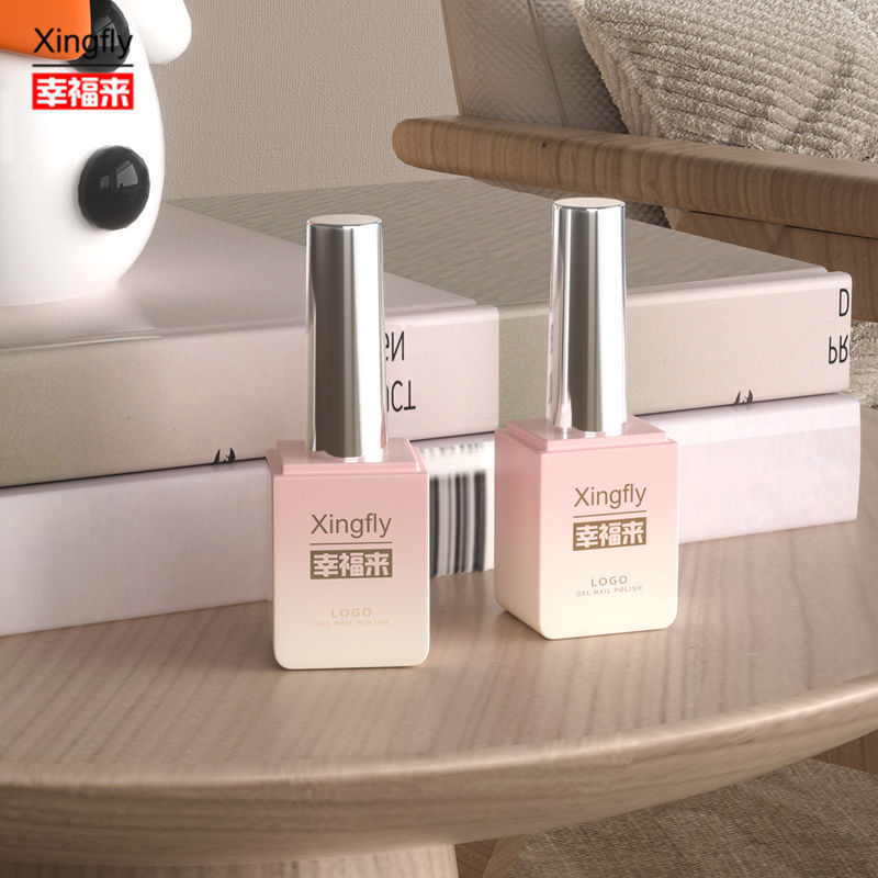 Gel Polish Square Bottle Güzellik ve Kozmetik Endüstrisi 13ml UV Gel Polish Glass Bottle