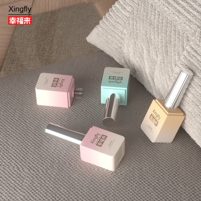Gel Polish Square Bottle Güzellik ve Kozmetik Endüstrisi 13ml UV Gel Polish Glass Bottle