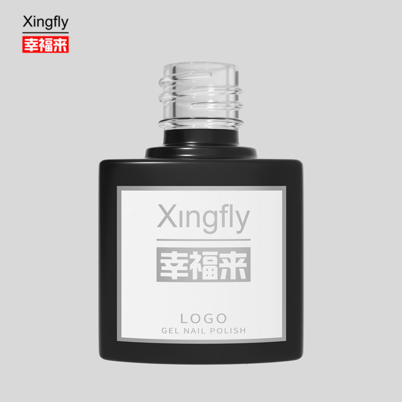 7ml Tırnak Polici Şişesi UV Gel Tırnak Polici Konteyneri Kare Boş Tırnak Polici Cam Şişe