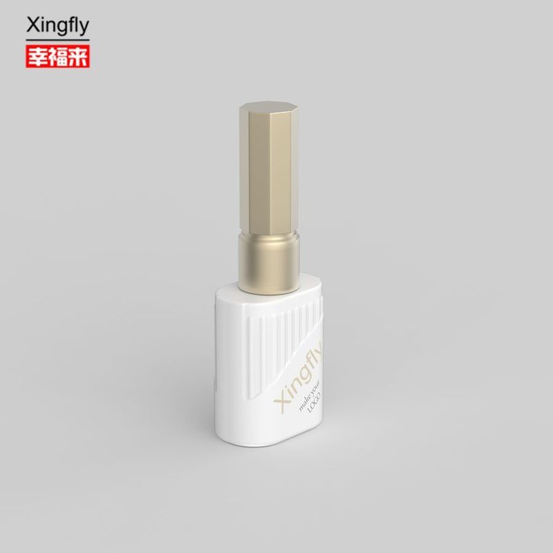 10 ml tırnak cilası şişe Özel Baskılı UV Gel tırnak cilası şişeleri fırça kapağı ile