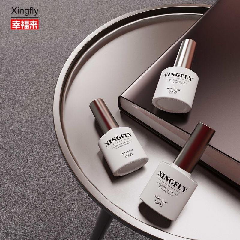 8ml Tırnak Lak Şişesi Eşsiz Tasarım Boş UV Gel Tırnak Lakı Kozmetik Cam Şişe