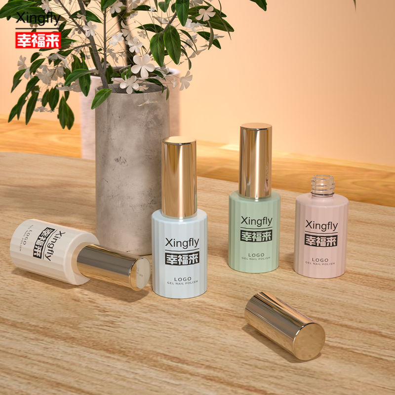 12ml Tırnak Lakı Şişesi UV Gel Tırnak Lakı Cam Şişe Geniş Fırça için Eşsiz Tasarım