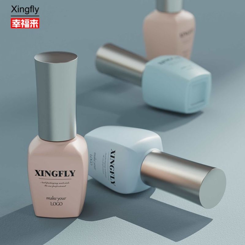 15ml Gel Tırnak Lakı Özel Tasarımlı Cam Şişe Kapalı ve Fırçalı Tırnak Lakı için Boş