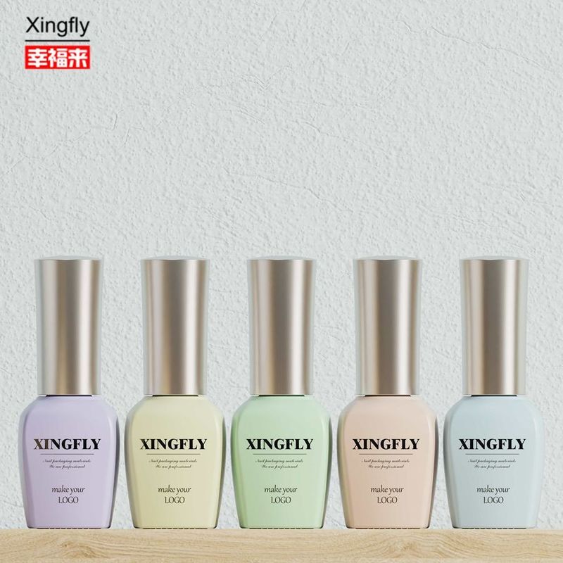 15ml Gel Tırnak Lakı Özel Tasarımlı Cam Şişe Kapalı ve Fırçalı Tırnak Lakı için Boş