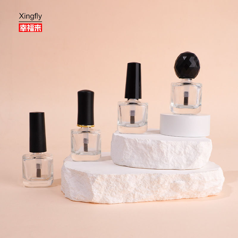 8ml Boş Cam Büyük Boylu Teksel Gel Tırnak Lukası Şişeleri Kapak fırçası ile