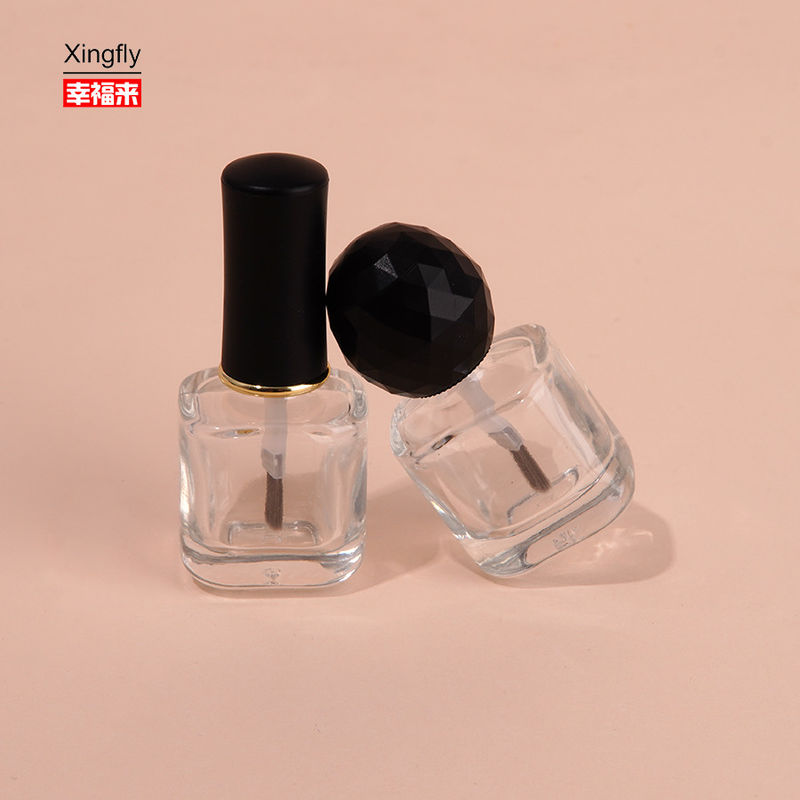 8ml Boş Cam Büyük Boylu Teksel Gel Tırnak Lukası Şişeleri Kapak fırçası ile