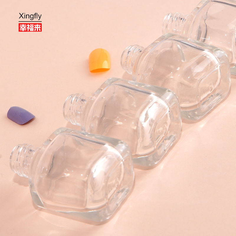 8ml Boş Cam Büyük Boylu Teksel Gel Tırnak Lukası Şişeleri Kapak fırçası ile