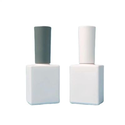Özel 12 ml tırnak cilası şişe cam gövde kullanışlı beyaz şişe tırnak cilası