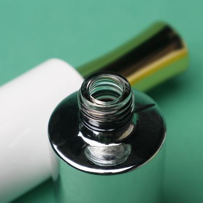Dükkan Kapak boş cam tırnak cilası şişeleri Yumuşak Yüzey SGS