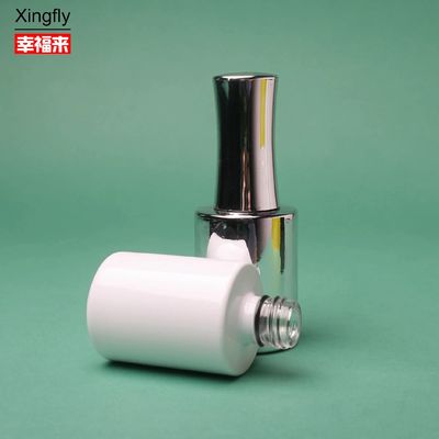 Cam 15ml tırnak cilası şişesi Özel yapımı UV kaplama fırça ve kapağı ile