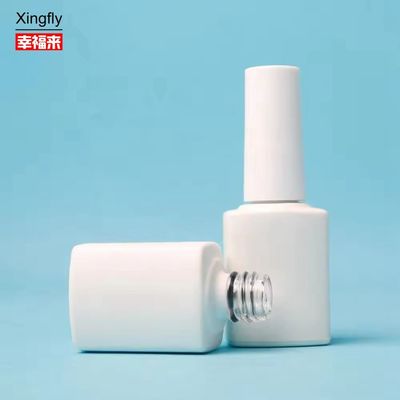 8ml tırnak cilası cam şişe fırça ile kare boş gel UV tırnak cilası şişe