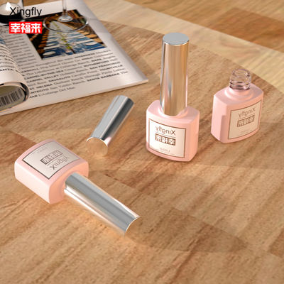7ml Tırnak Polici Şişesi UV Gel Tırnak Polici Konteyneri Kare Boş Tırnak Polici Cam Şişe