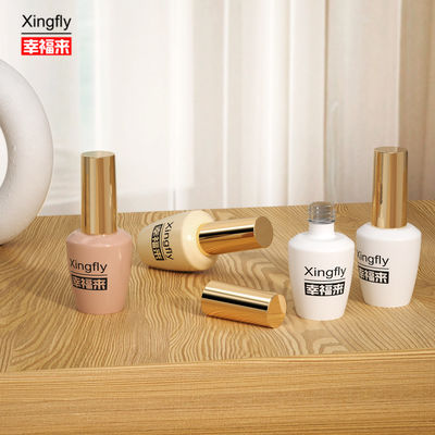 Yuvarlak tırnak cilası şişe 16ml UV gel cilası kapak ve fırça ile tırnak cilası için cam şişe