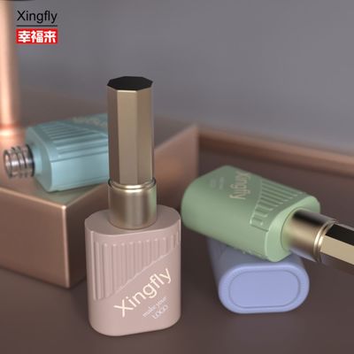 10 ml tırnak cilası şişe Özel Baskılı UV Gel tırnak cilası şişeleri fırça kapağı ile