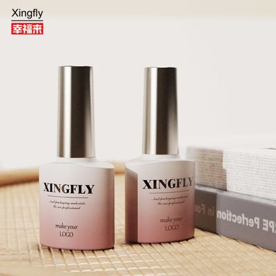 8ml tırnak cilası şişe Özel Baskılı Boş Gel tırnak cilası cam şişeler