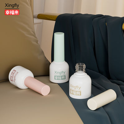 10ml Tırnak cilası şişe Yuvarlak Gel cilası UV özelleştir LOGO Cam şişe