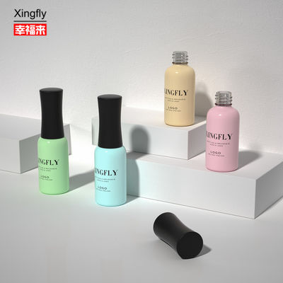 9ml Boş Tırnak Gel Polish Yuvarlak Şişe Özel LOGO Tırnak Güçlendirilmiş Gel Cam Şişe