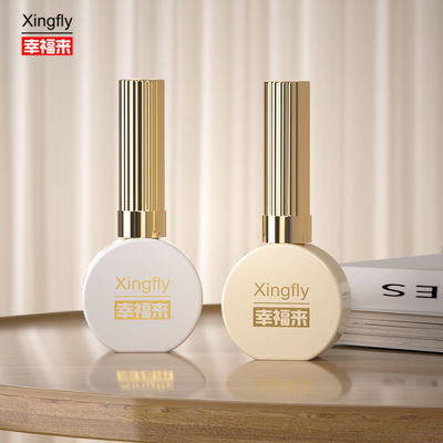 15ml Tırnak Lakı Şişesi Yuvarlak Beyaz Kaplama UV Gel Tırnak Lakı Tırnak Lakı İçin Cam Şişe