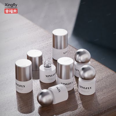 5ml Tırnak cilası şişe Yuvarlak UV Gel Kozmetik Ambalaj Tırnak cilası cam şişe