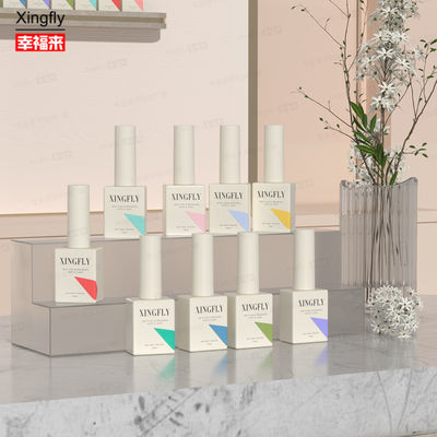 12 ml kare gel lak boş tırnak lakı UV lak cam şişe fırça kapağı ile